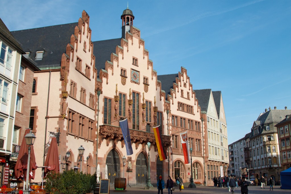 Здания муниципалитета на площади Рёмерберг, Франкфурт-на-Майне, Германия, фераль 2014 | Самостоятельные путешествия ChanceToTrip.com