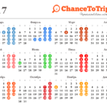 Календарь праздников 2017 [ChanceToTrip.com Bonus]
