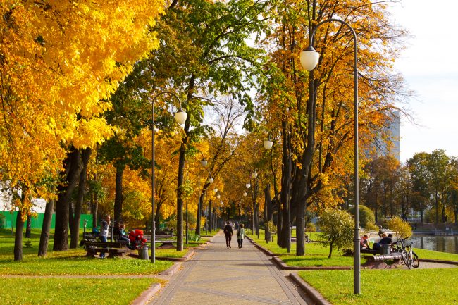 Осень, Парк Победы, Минск | ChanceToTrip.com by Vladimir Filvarkiv